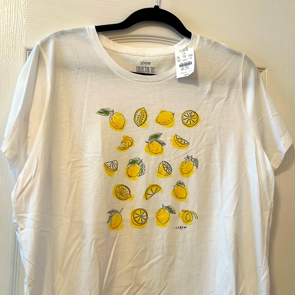 NWT lemon tee j.crew